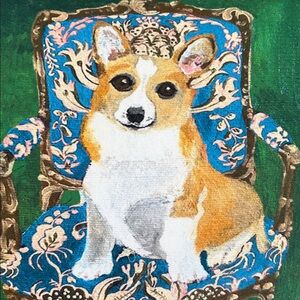 NWT Corgi Pillow - Raphael Balme, Anthropologie